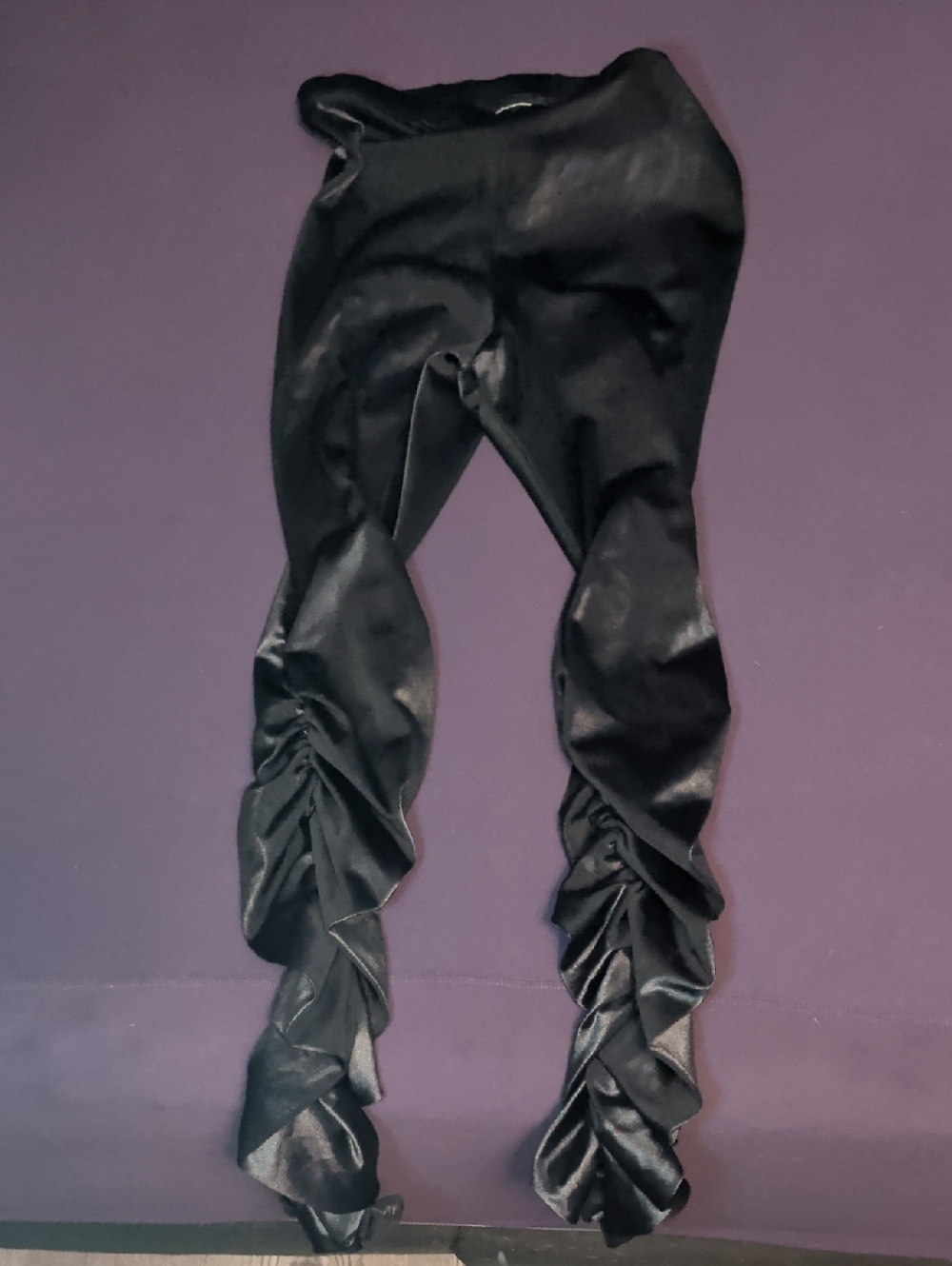 Black Milk Wet Look Ruched Leggings